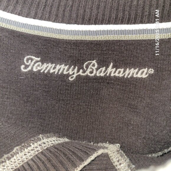 Tommy Bahama Sweater Cotton Soft Open V-Neck Pullover Mens Size XL Beige - Picture 6 of 8